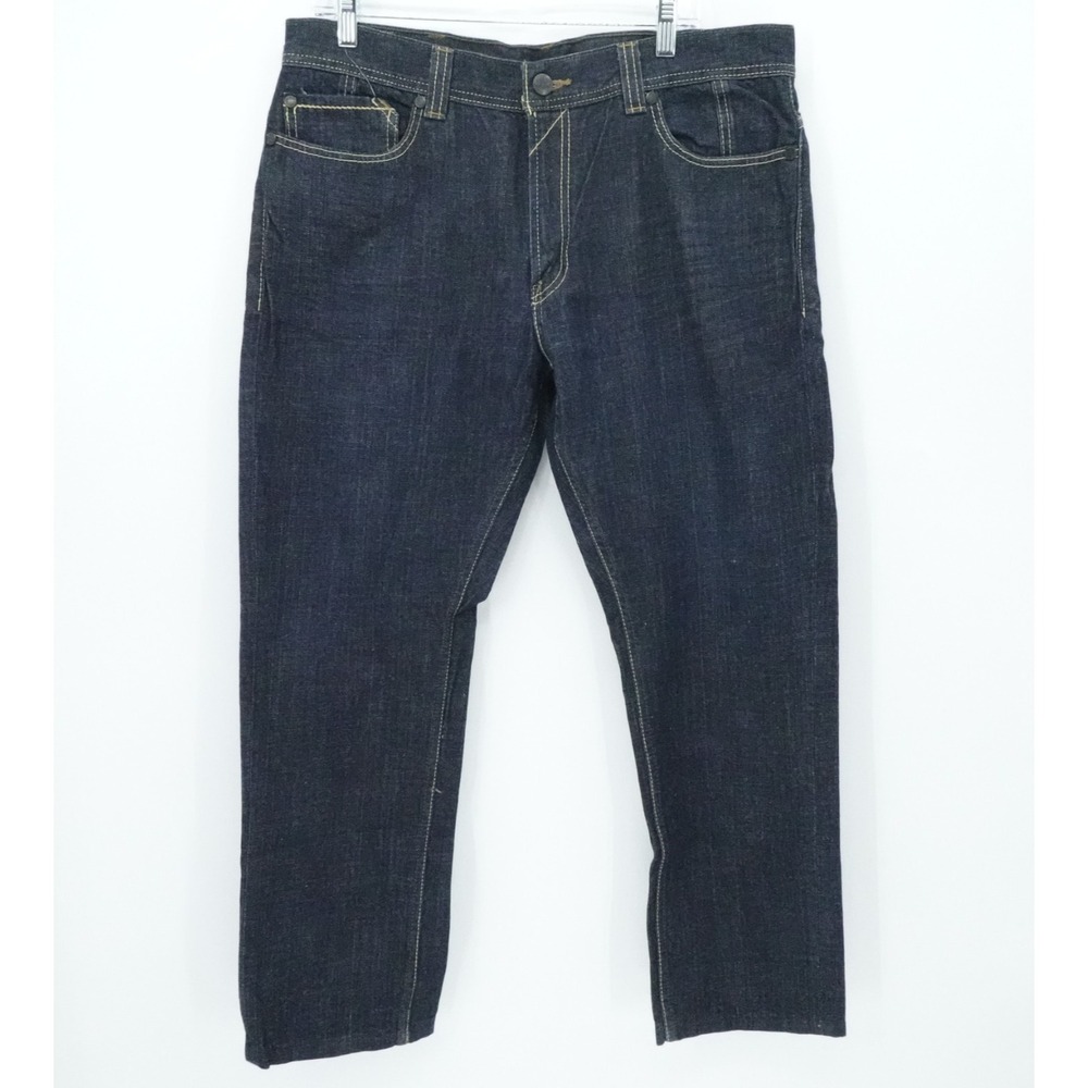 Levis 511 Jeans Mens 36x28 Dark Indigo Skinny Fit‎ Stretch Denim Classic